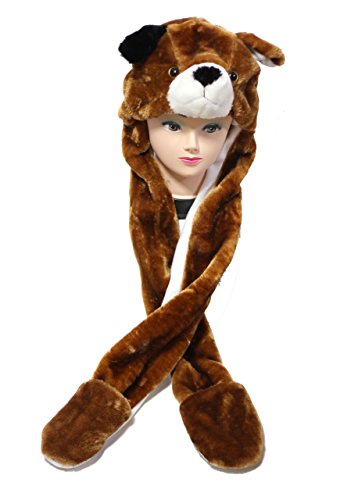 Costume de chien chapeau marron long pour animer vos fêtes de famille