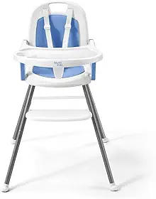 Cadeira de Alimentação Portátil Berry 3 em 1 Azul Multikids