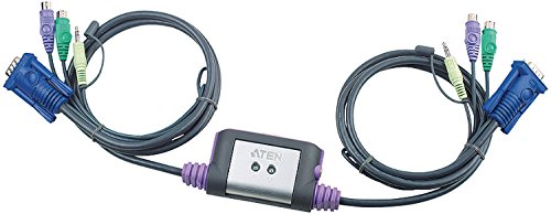 Preisvergleich Produktbild 2-Port KVM-Schalter Schwarz