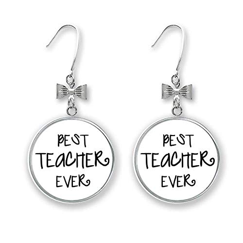 Boucles d'oreilles à tige Best Teacher Ever bijou maîtresse et cadeau fin d'année scolaire