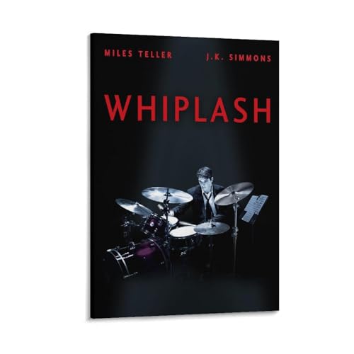 Inspirational Classic Movie Whiplash Poster for Music Lovers (29) Canvas Painting Poster Wall Art Decorative Picture Prints Modern Decor Framed-unframed 12x18inch(30x45cm)