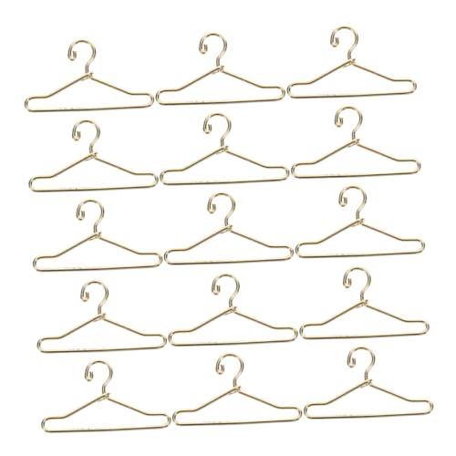 Unomor Compact 40mm Doll Clothing Hangers 24 Pack Metal Construction for Longevity and Style