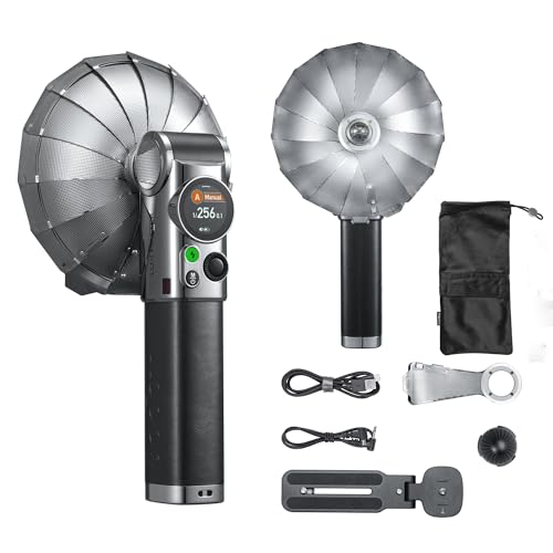 Godox Lux Master Retro Camera Flash, Tiltable Flash Head On Camera Flash, Built-in Battery, Supports TTL Color Touchscreen Work Seamlessly with Triggers Like X3, XproII and X2T