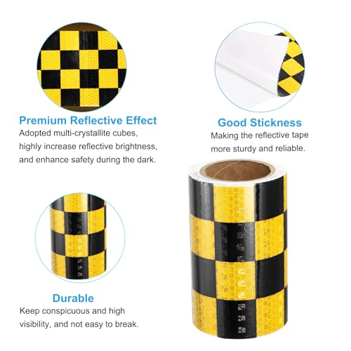 Ruban Réfléchissant Imperméable Haute Visibilité Autoadhésif pour Remorque