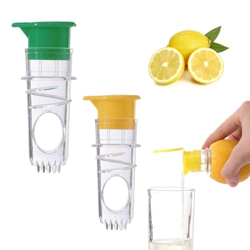 WERIGONI Set di due Pezzi per Spremi Limone manuale e Spremiagrumi,Spremiagrumi a Spirale Versatore di Limone