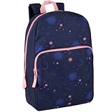 Fun School Backpack for Elementary Middle School Girls and Boys | 17 Inch Printed Backpacks for School Kids, Travel (Twilight Twirls)