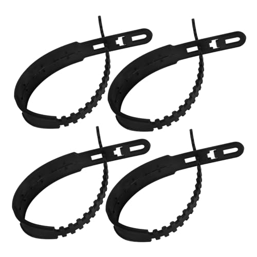 HAKIDZEL Cadenas de Nieve para Motocicleta de Nylon Negro 4 Piezas Alto Rendimiento Antideslizante y Fácil Instalación para Hielo y Nieve