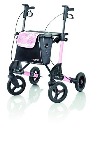Déambulateur Topro Troja 2G Premium S rose idéal pour les sorties en ville