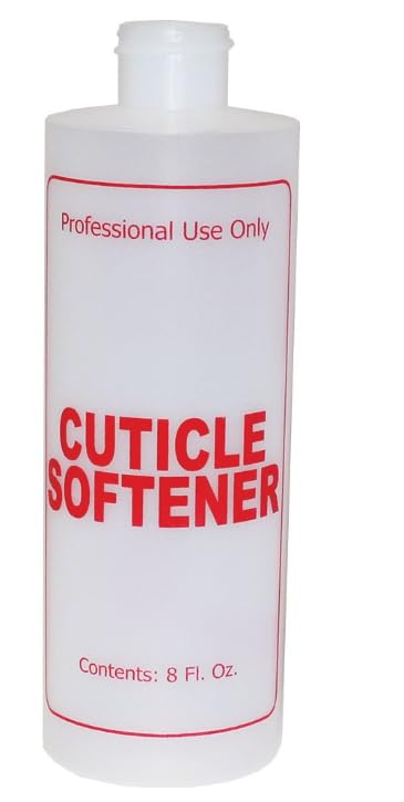 2 botellas de plástico con tapas, 8 onzas, color natural, botella vacía para suministro de uñas (suavizante de culturas)