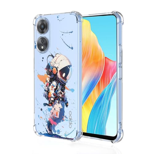WOKEZ Transparent Fodral till Oppo A78 4G - Stötsäkert Skydd