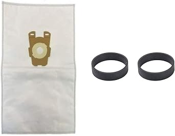6 Pack Replacement Bags to Fit Upright Style F Kirby Vacuums + 2 Belts. These Bags and Belts are Compatible with Avalir, Sentria I, II, G10, G10D, G10E.
