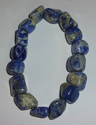 1Pc Sodalite Premium Quality Tumbled Stones Crystal Healing Gemstone 6-8 Mm Beaded Stretch Bracelet #TOP6