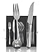 Produktbild RÖSLE ELEGANCE Steakbesteck 12-teilig  Hochwertiges Steakbesteck Set für 6 Personen aus Edelstahl 18/10 und Klingenspezialstahl  Hochglanzpoliert, Spülmaschinengeeignet, in Eleganter Geschenkbox