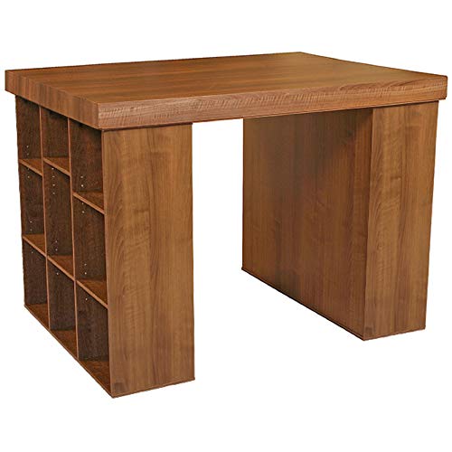 Project-Center-Desk-with-2-Bookcase-Sides-Walnut