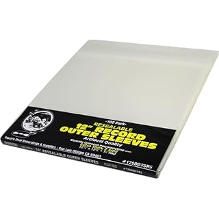 (100) 12 Vinyl Record Outer Sleeves Extra Thick Resealable – Super Clear, Archival Quality – Premium 2.5 mil Thick – #12SB025RS - Les Beatles, Paul McCartney, John Lennon, RIngo Starr, George Harrison
