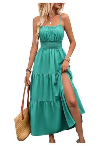 Image of BEAUDRM Women's Summer Maxi Dresses Boho Dresses Beach Vacation Sundresses | Fall Wedding Guest Dress, Summer Dresses for Women, Vacation Summer Outfits, Flowy Dresses