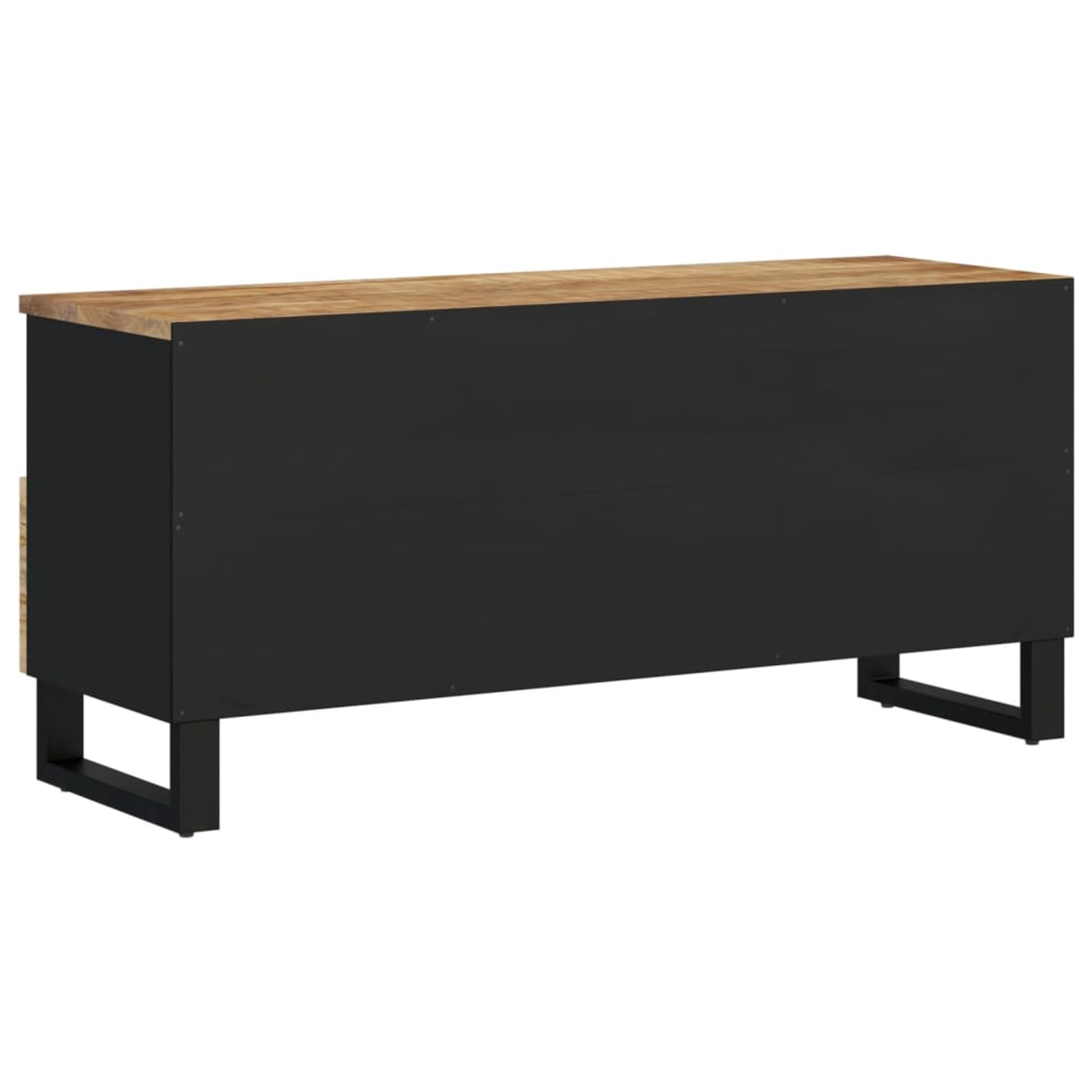 Szafka pod telewizor, 100 x 33 x 46 cm, lite drewno, mango i materiał drewnopochodny, wisząca szafka pod telewizor, ławka, meble do salonu, nowoczesna szafka ścienna do salonu, sypialni