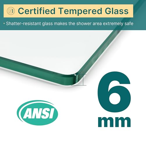 Elegant Semi-Frameless Sliding Shower Door 60 Inch W X 72 Inch H thumb #7