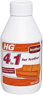 HG 4-in-1 Leather Cleaner, Premium Leather Cleaner and Conditioner to Restore & Nourish Leather Furniture & Accessories, Effective Leather Polish, Leather Treatment Protects Against Stains - 250ml