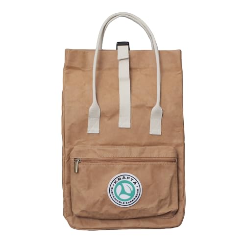 KRÄFTÄ SUSTAINABLE EXPERIENCE Mochila Ecológica Tela Washable Kraft Paper Modelo Urbano Altamente...