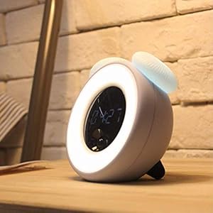 Sveglia Sonnolenta Smart Light USB Ricarica del Corpo Sensing Piccola Luce Notturna Dimming Schermo LED Ultra Chiaro Sveglia Digitale Rosa