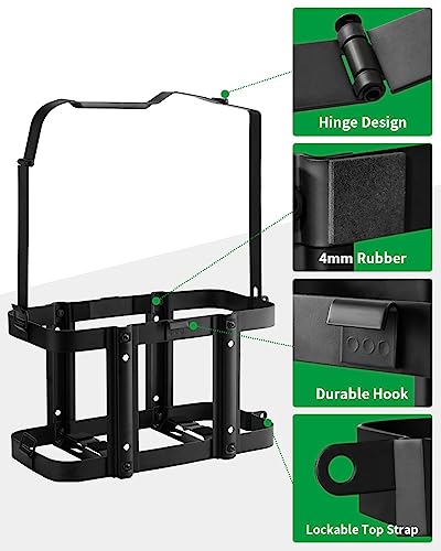 Image of 5 Gallon Water Storage Containers Holder Mount - Only Compatible with Scepter Water Container and Fuel Can 20L - Lockable Mounting Bracket for Camping, RV, and Overlanding