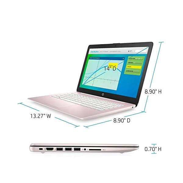 HP-Stream-14-Pink-Celeron-N4000-4-GB-RAM-64-GB-eMMC-Storage-14-LCD-Wireless-Bluetooth-Webcam-Windows-10-S HP Stream 14 Pink - Celeron N4000 - 4 GB RAM - 64 GB eMMC Storage - 14" LCD - Wireless - Bluetooth - Webcam - Windows 10 S
