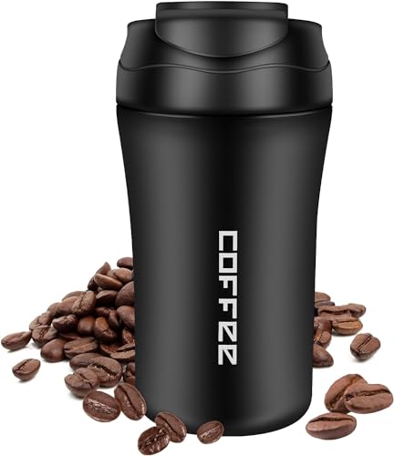 Revivoer Taza Termo Cafe para Llevar, 400ml Termo Pequeño para Cafe con Tapa, Vaso Termico Café de Acero Inoxidable con Aislamiento de Doble Pared, Regalos Ideales de Cumpleaños y Navidad