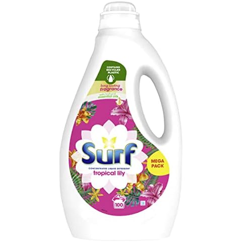 Surf Tropical Lily infused with natural essential oils Concentrated Liquid Laundry Detergent for fresh and clean washing 100 washes Cover