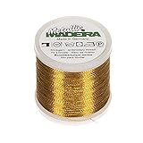Auch für Kleidung geeignet MADEIRA Metallic No. 40 200m Gold-8, Gold-8