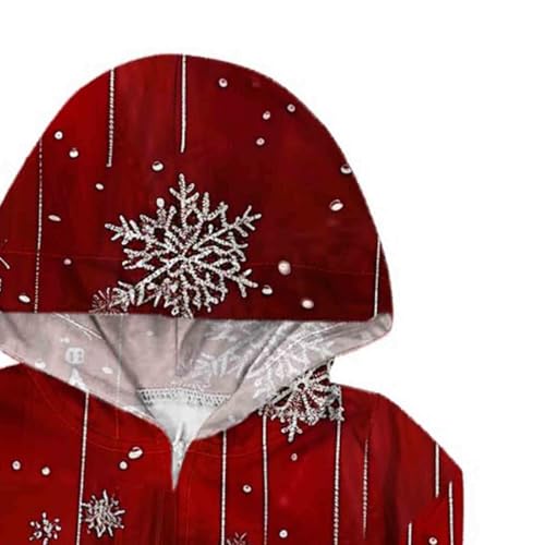 Christmas Pajamas for Family Funny Long Sleeve Casual Hooded Jumpsuits Fashion Graphic Print Holiday Xmas Pjs Sets4