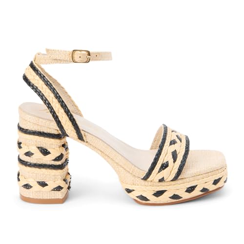 Matisse Womens Lyla Ankle Strap Block Platform Casual Sandals Casual High Heel 3