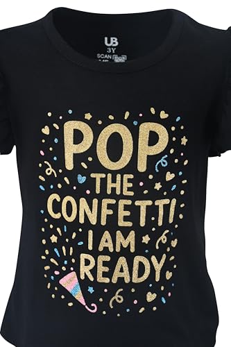 Image of Unique Baby 2 Piece Girls Double Bell Bottom Leggings Outfit with Short Sleeved Shirt Kid and Toddler Clothes Set