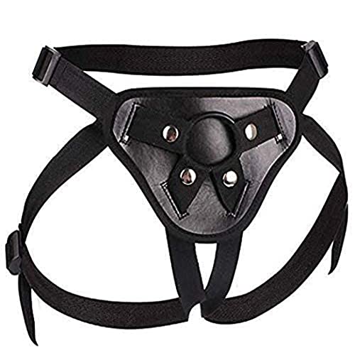 Black Wearable Strapless Strapon Harness for Big Pants for Adult Women Men Beginners