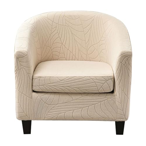 Funda Chesterfield 2 piezas en color beige para sillón club elástico 2