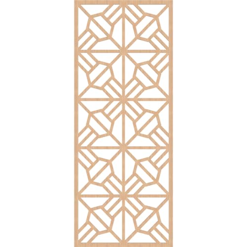 Image of Auburn Decorative Pierced Fretwork Wood Wall Panels, 33 3 /8 inchW x 84 3 /8 inchH x 3 /8 inchT, Hickory