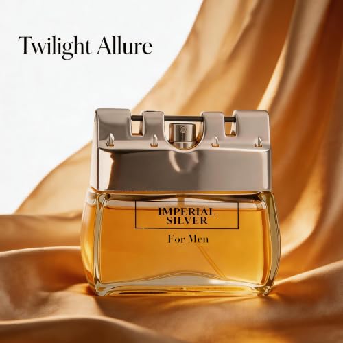 Image of AFLUXE Imperial Sliver Eau de Parfum for Men, Spicy Woody Oud Cologne with Citrus, Pink Pepper & Incense Notes, Long Lasting Masculine Fragrance, 3.4 Fl Oz (100ml)