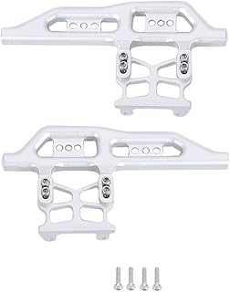 RZXYLRC Aluminum Alloy Side Pedal Plates for 1/24 Axial SCX24 RC Crawler Car Upgrade Parts (Silver)