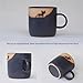 BurnRave LA7 - Handmade Coffee Mugs, Cat Mugs for Cat Lovers, Ceramic Mug, Cat Gifts for Women, Brown, 300ml