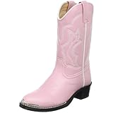 Durango Lil' Dusty Pink N Chrome Western Boot (Toddler/Little Kid)