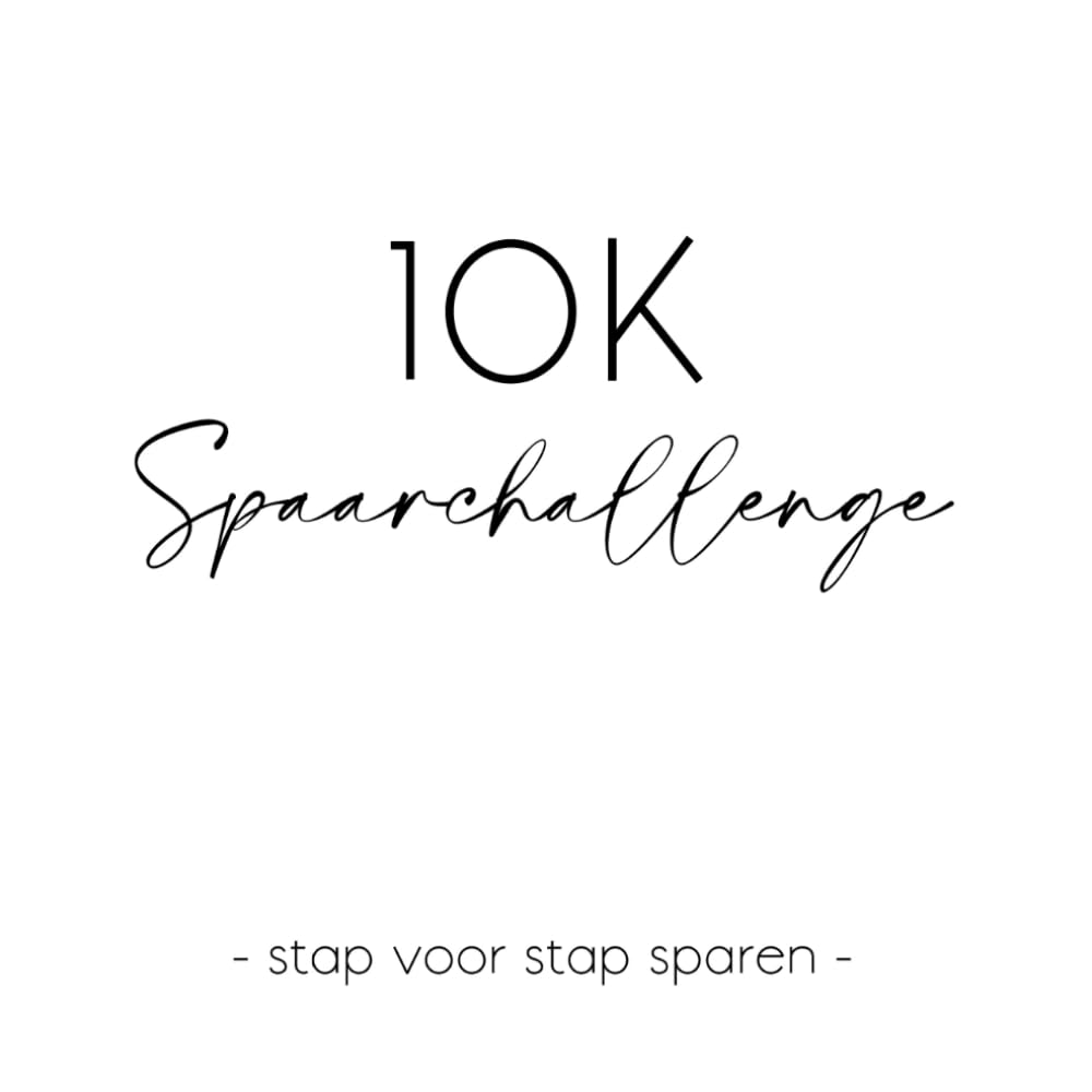 10K Spaarchallenge Boek – Stap voor Stap Sparen: Een rustig spaarwerkboek met invulpagina’s om €10.000 te sparen