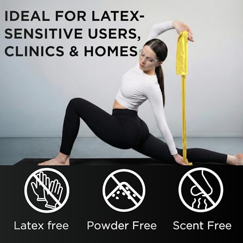 Image of THERABAND Resistance Band, Gold, Max, 25-Yard Roll, Latex-Free, Elastic Band for Exercise, Physical Therapy, Yoga, Pilates, Stretching, Home Workouts, Color-Coded for Easy Resistance Levels