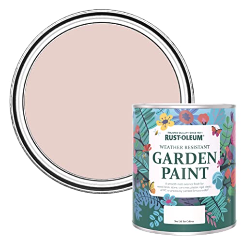 Rust-Oleum Pink Mould Resistant Garden Paint in Matt Finish - Pink Champagne 750ml