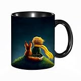HRRASFAZF Tasse � Caf� | Tasse C�ramique Fine | Cadeau Original | 330ml | Mug avec Anse | Cadeau Original pour Homme et Femme | Le petit prince et le renard regardent le ciel