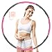 JIAMING Hula Reifen Hoop für Erwachsene und Kinder, Fitness Hula Ringe Geeignet, 8 abnehmbare Teile, Hula Reifen zur Gewichtsreduktion/Sport/Heim/Büro/Bauchformung, mit Mini-Maßband 1~1,2 kg