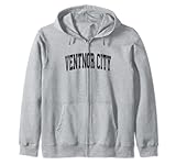 ventnor city new jersey nj vintage sport atletici nero des felpa con cappuccio