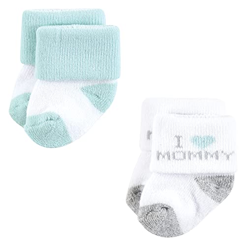 Image of Hudson Baby Baby 8-pack Cotton Rich Newborn and Terry Socks