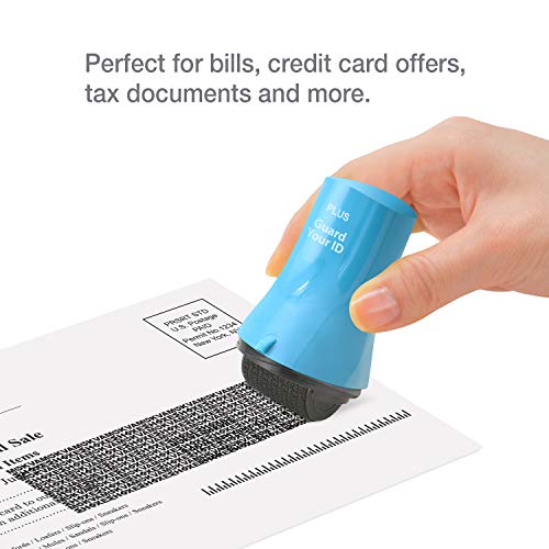 Image of Guard Your ID Wide Advanced Roller 2.0 Identity Theft Prevention Security Stamp Turquoise