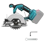 18V Akku Kreissäge Ersatz für Makita 18V BL1830, Akku-Handkreissäge ideal zum Schneiden von Holz, Mini Kreissäge für Plastik, PVC (Ohne Akku)