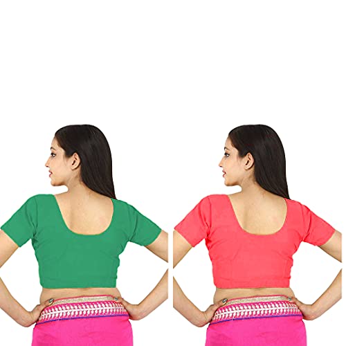 Image of Namita Women's Rubia Cotton Solid Half Sleeve Blouse